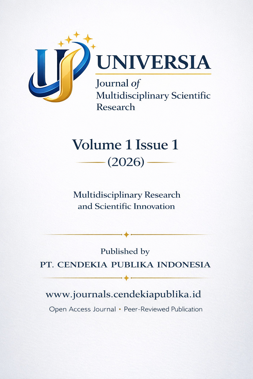 					View Vol. 1 No. 001 (2026): Volume 1 Issue 1 (2026)
				